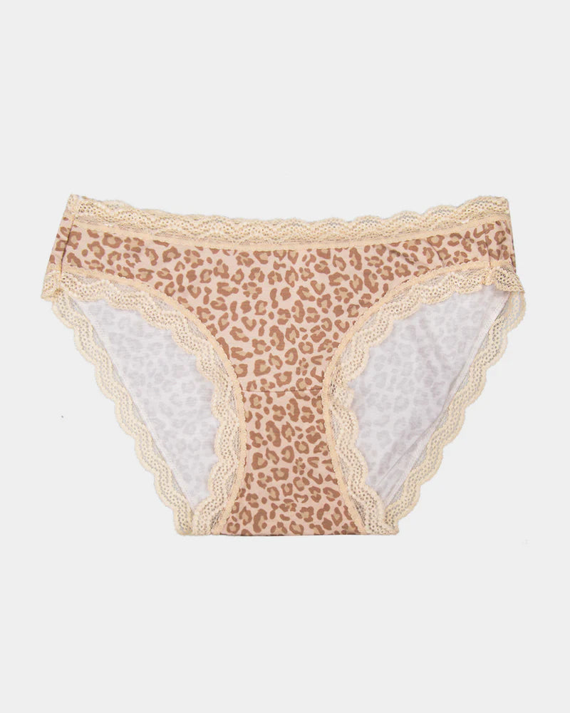 Stripe & Stare knickers single - Neutral Leopard