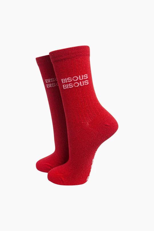 Bisous Bisous cotton glitter socks