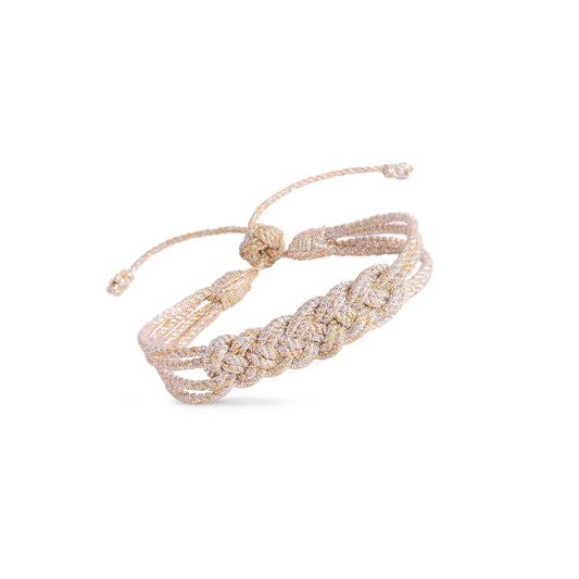 Maayaz Lace bracelet gold & silver
