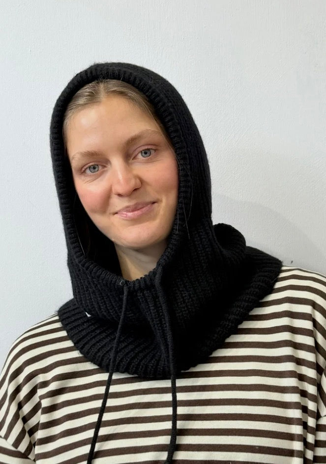 Mohair Balaclava -Black