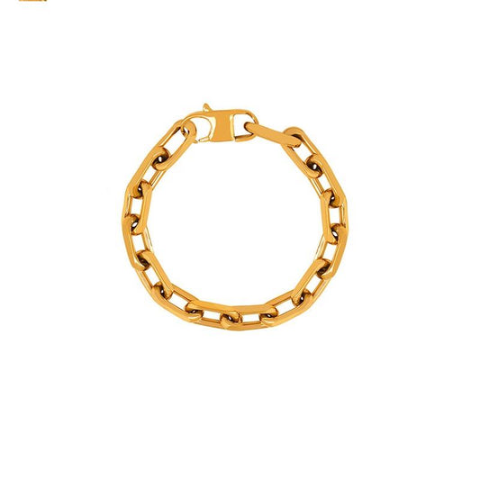 Chunky Oval gold chain bracelet