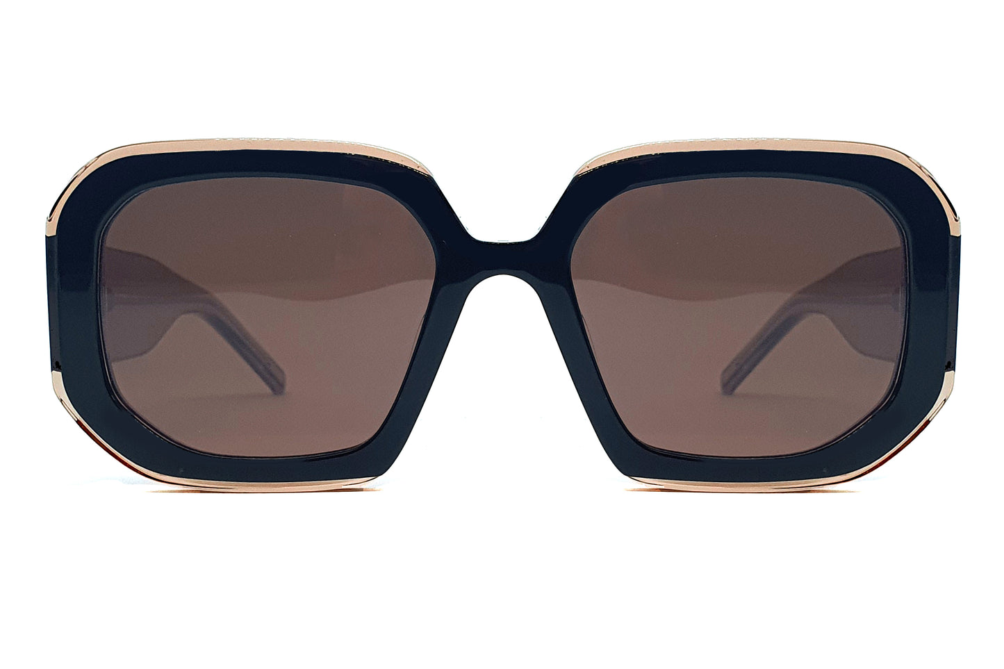 Sunglasses - 63 black tan brown