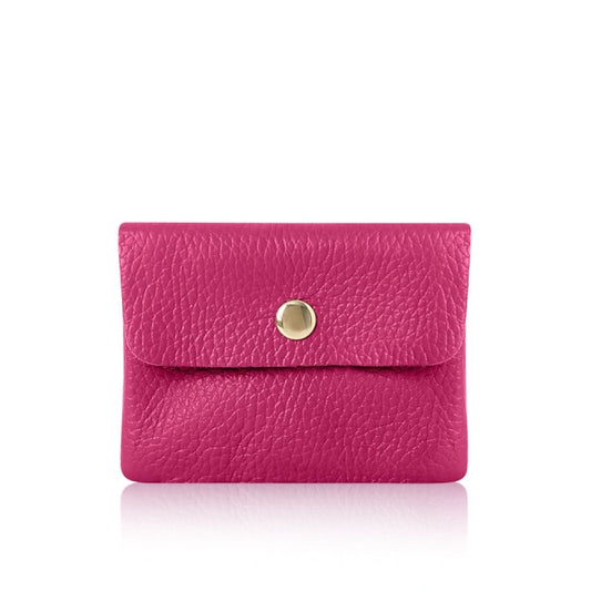 Fuchsia pink coin purse
