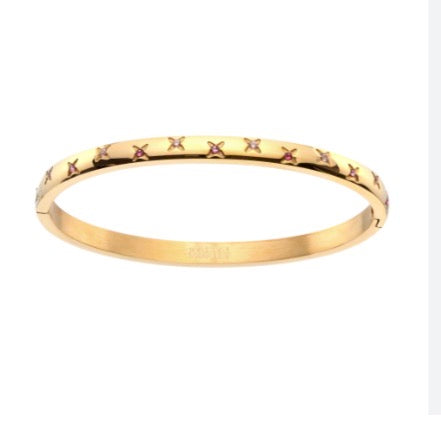 AMELIA PINK GOLD STAR
BANGLE
