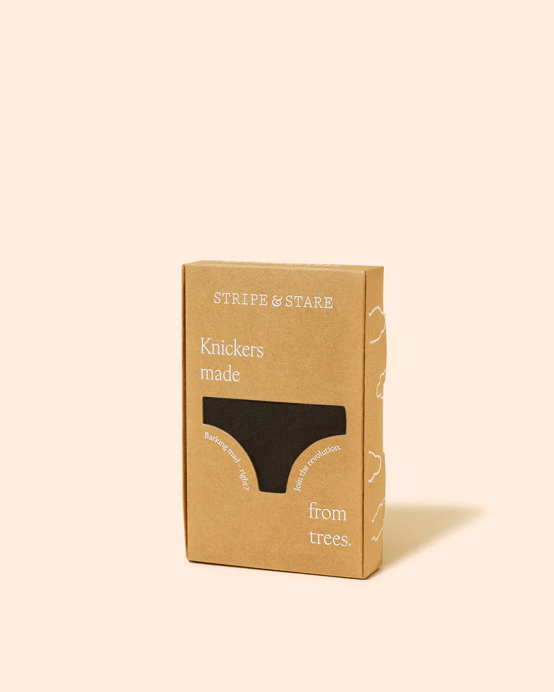 Stripe & Stare knickers single - Black