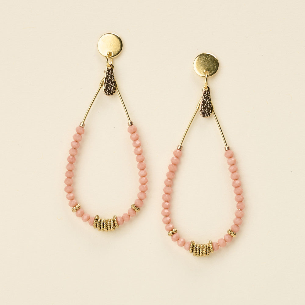 by garance Bory earrings - salmon