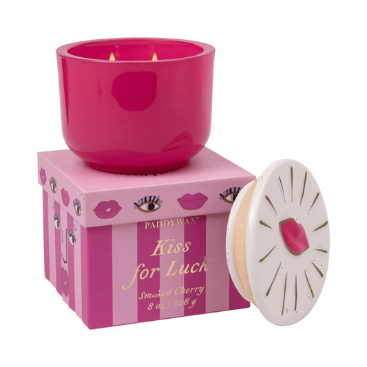 Kiss for luck candle - smoked cherry