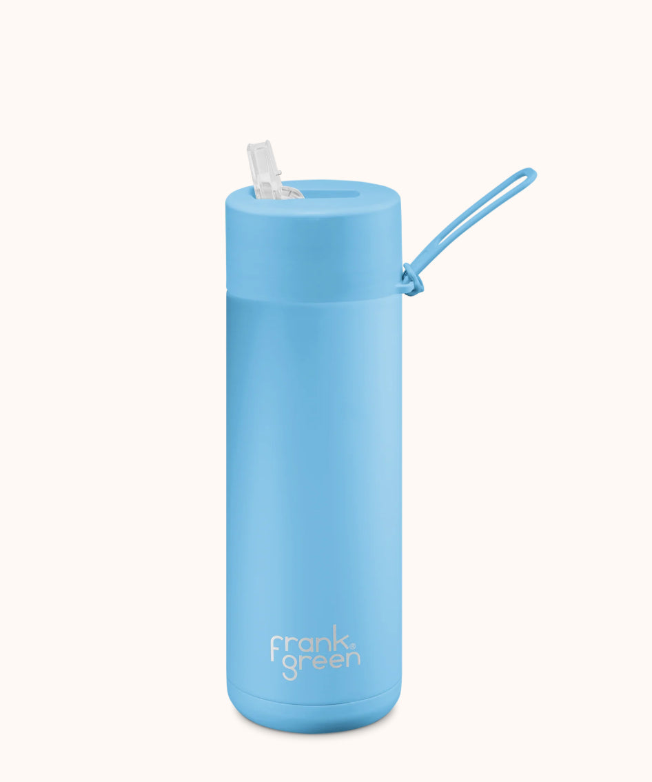 Frank Green 20oz ceramic water bottle - sky blue