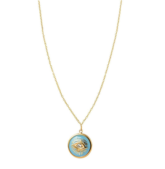 Turquoise Evil eye necklace