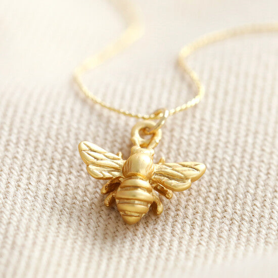 Delicate Gold Bee Necklace