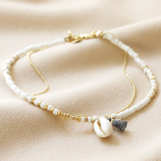 Shell Charm Anklet
