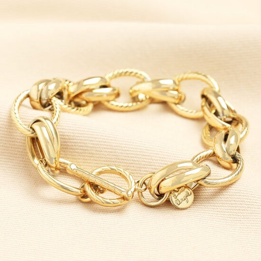 Gold Link Chain Bracelet