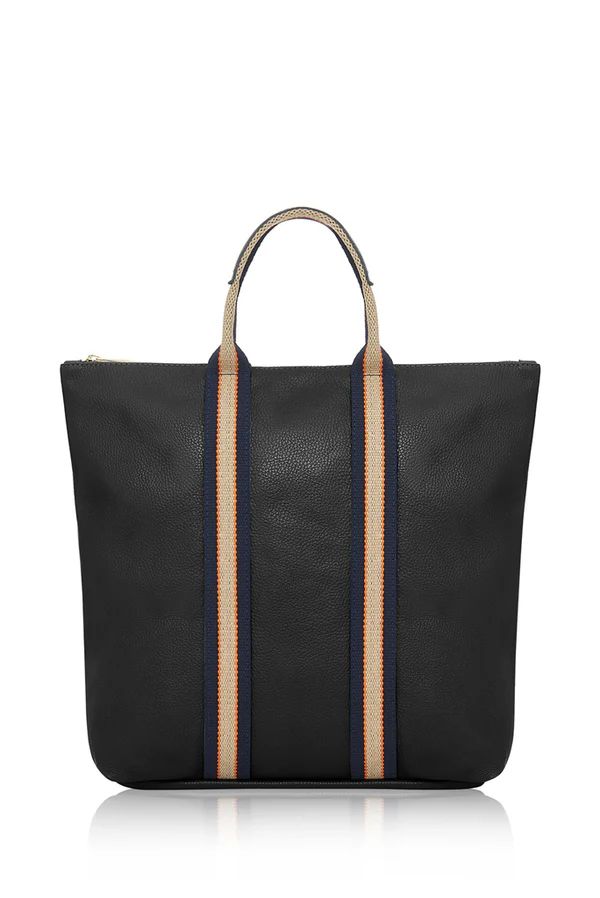Leather City Tote rucksack - Black