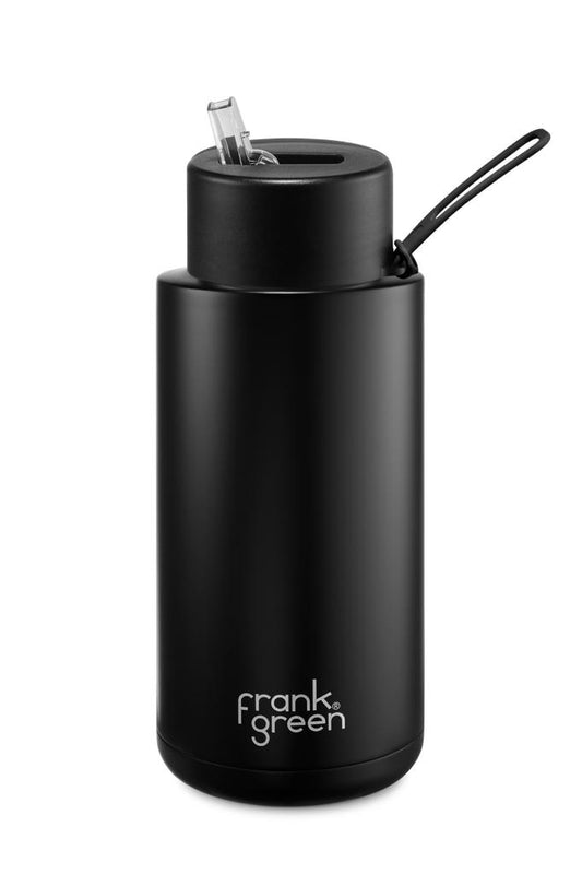 Frank Green 1L ceramic water bottle - black