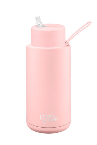 Frank Green 1L ceramic water bottle - pale pink
