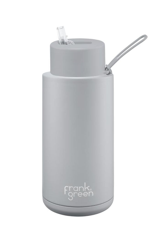 Frank Green 1L ceramic water bottle - light grey