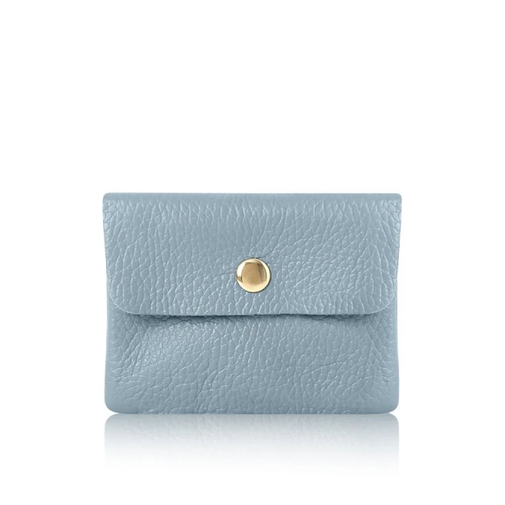 Pale blue coin purse