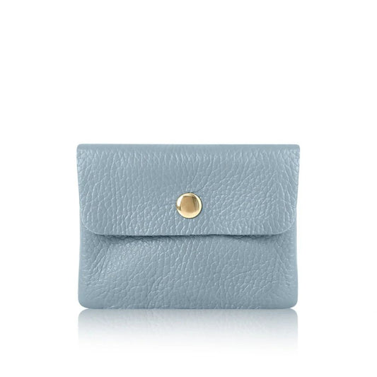 Pale blue coin purse