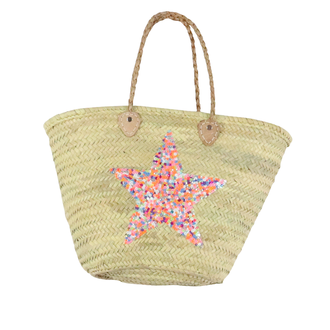 Multicolour Star Beach Basket