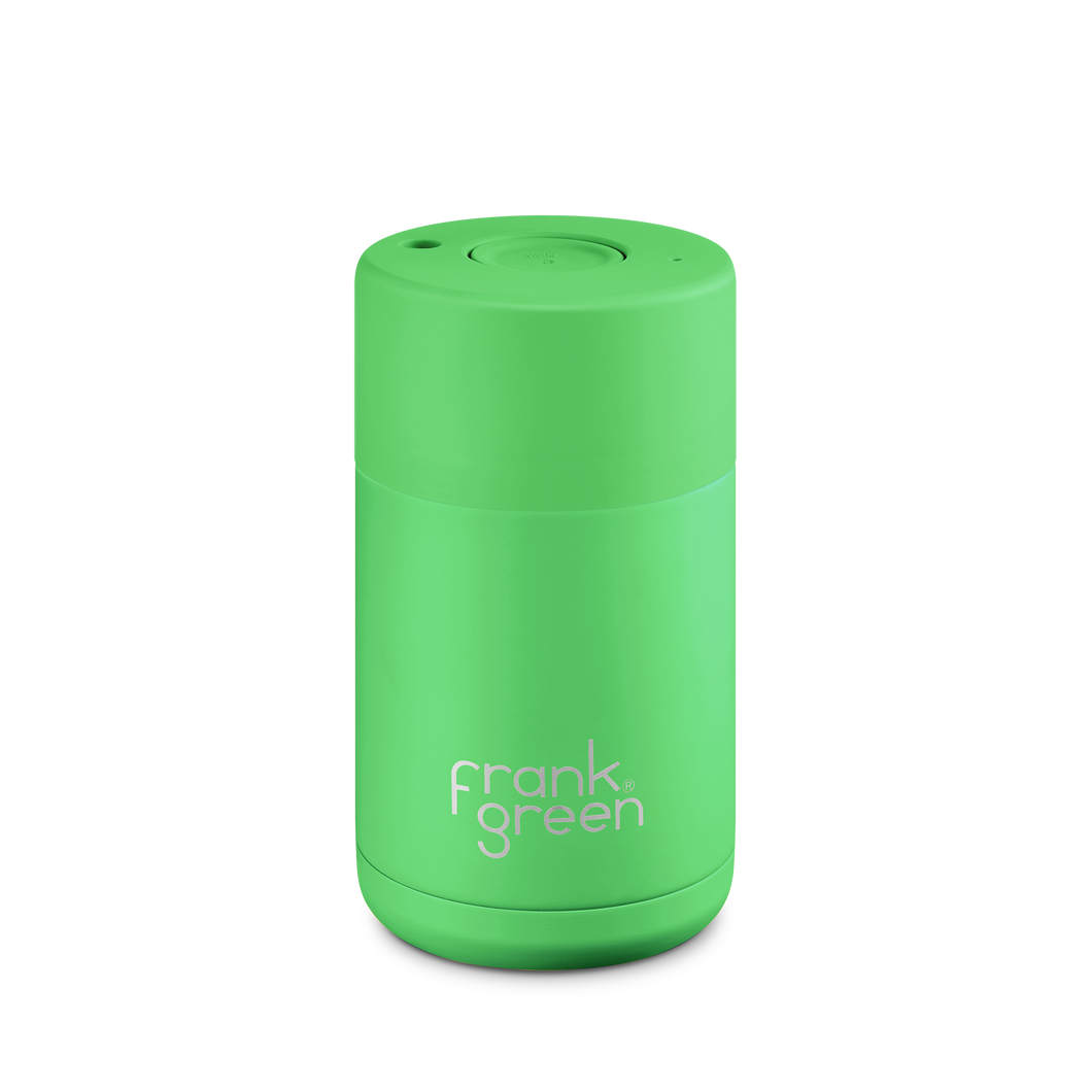 Frank Green Neon Green Ceramic Reusable Cup - 10oz / 295ml