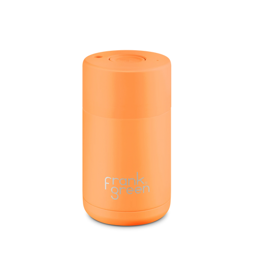 Frank Green Neon Orange Ceramic Reusable Cup - 10oz / 295ml