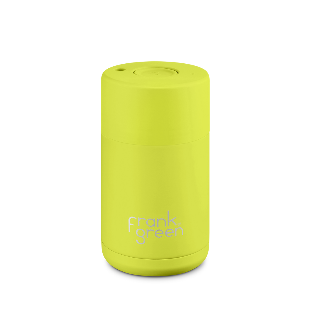Frank Green Neon Yellow Ceramic Reusable Cup - 10oz / 295ml