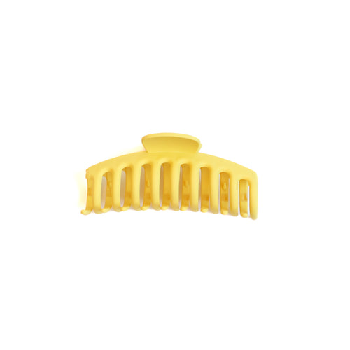 Yellow Soft Touch Large Claw Clip