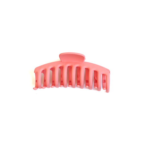 Coral Soft Touch Large Claw Clip