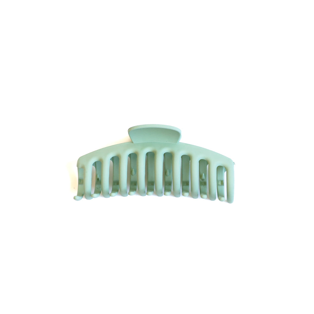 Sea Green Soft Touch Large Claw Clip