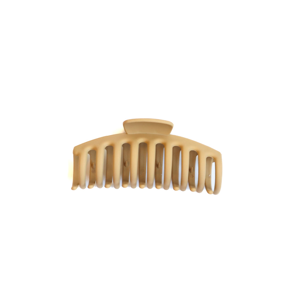 Mustard Soft Touch Large Claw Clip