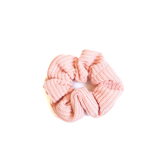 Light Pink Knit Scrunchie