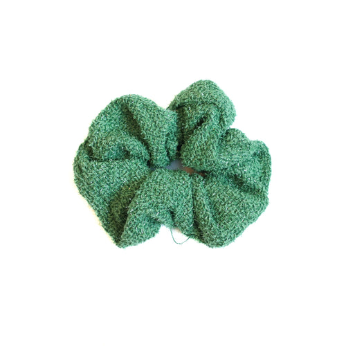 Green Sparkle Knit Scrunchie