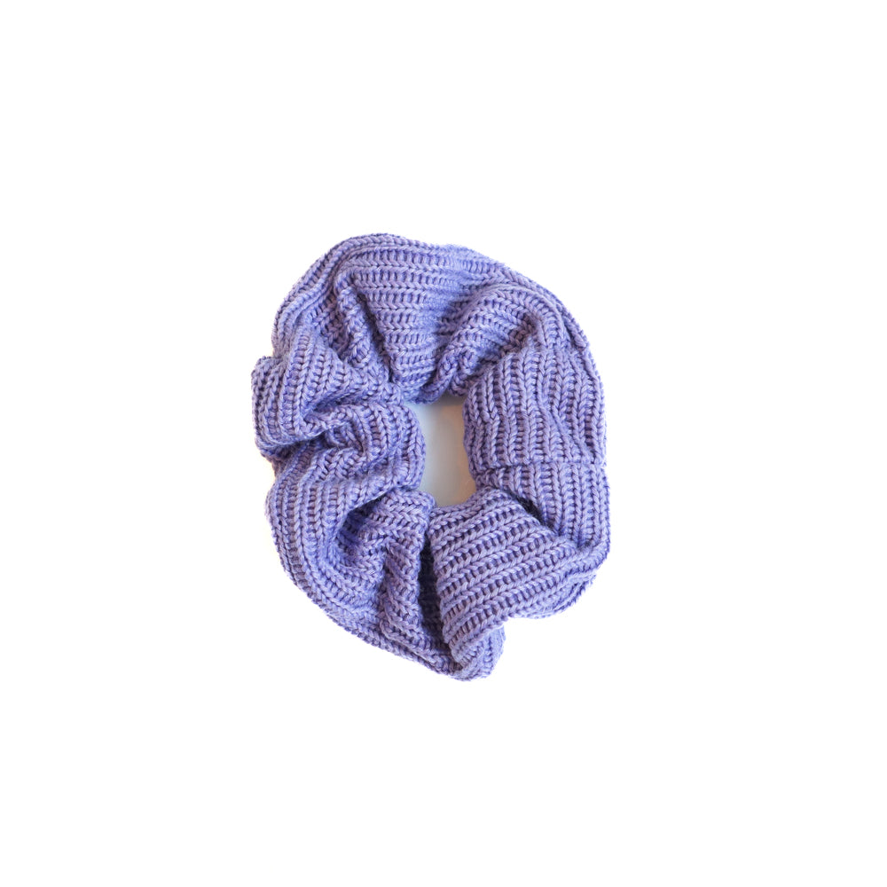 Lilac Knit Scrunchie