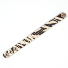 thin zebra cuff bracelet