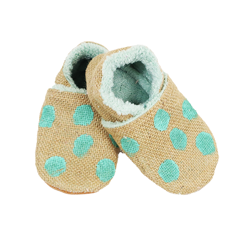 Kids' Blue Spot Slippers