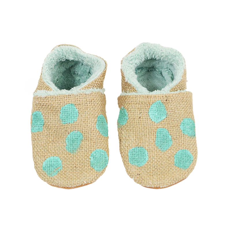 Kids' Blue Spot Slippers