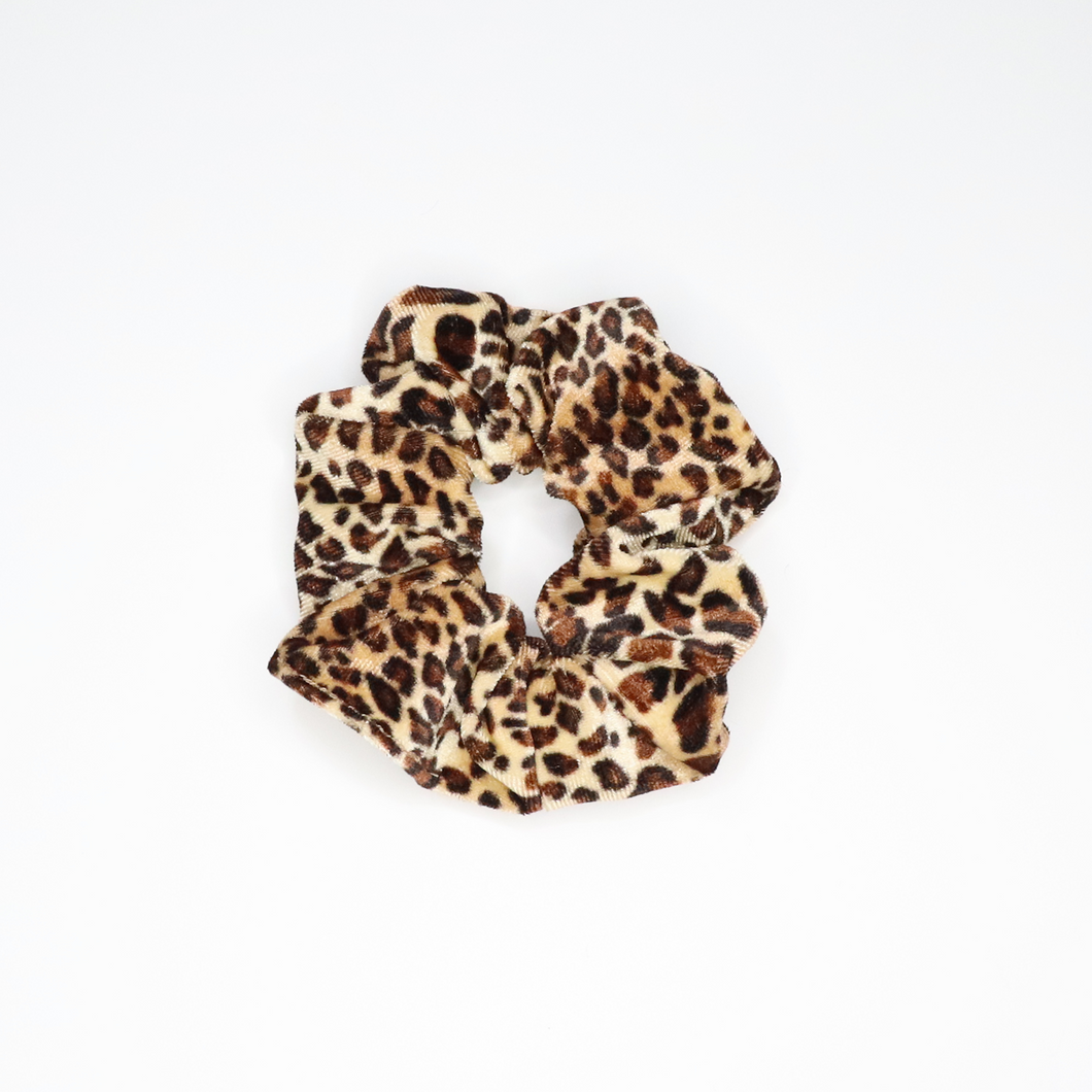 Leopard Velvet Scrunchie